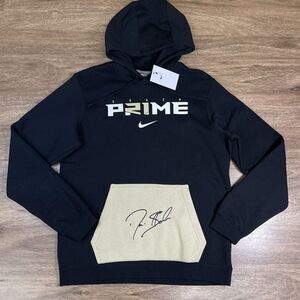NWT‎ Nike Men's Medium Coach Prime Deion Sanders 2.0 Black Pullover Hoodie